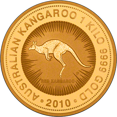 2010 One Kilo Gold Nugget Reverse