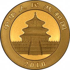Obverse of One Ounce Gold Panda