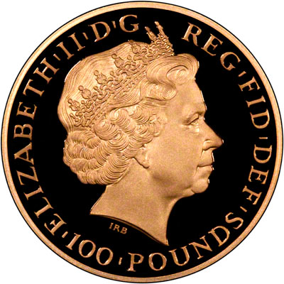 Obverse of 2011 One Ounce Gold Proof Britannia
