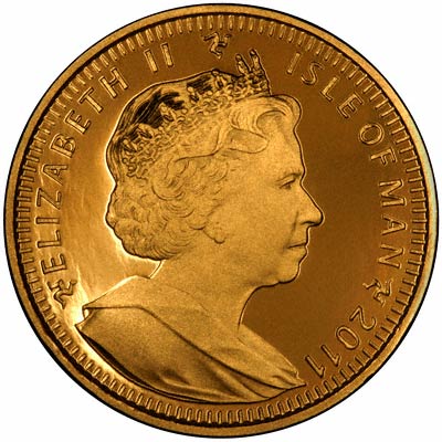 Obverse of 2011 Manx Gold Crown