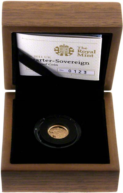 2011 Proof Quarter Sovereign in Presentation Box