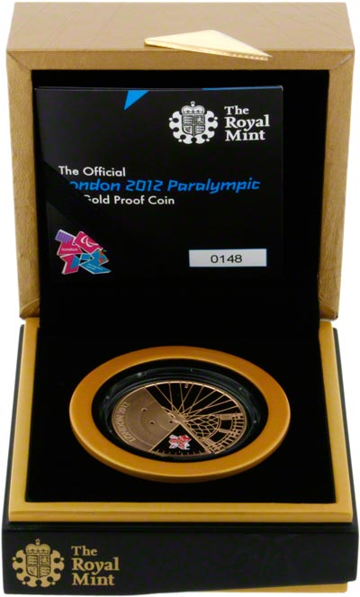 2012 Olympics Gold Proof Five Pound Crown in Presentation Box
