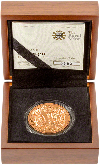 2012 Brilliant Uncirculated Five Pounds In Box