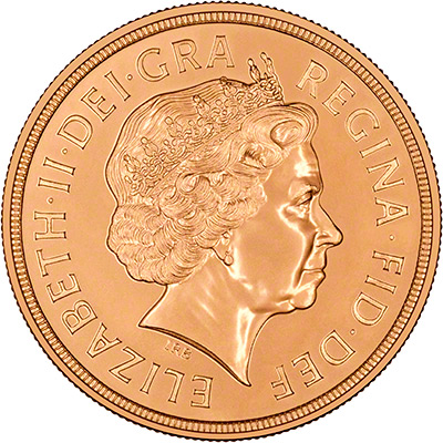 Obverse of 2012 Brilliant Uncirculated Five Pounds