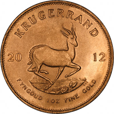 Reverse of 2012 Krugerrand