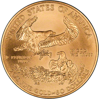 Reverse of 2011 One Ounce Gold Eagle