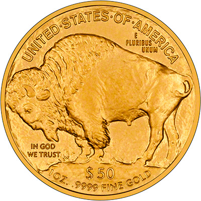 2014 One Ounce Gold Buffalo Reverse