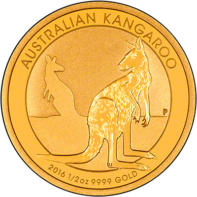 2016 Half Ounce Gold Nugget Kangaroo Reverse