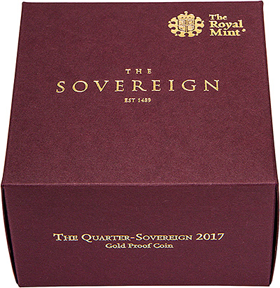 2017 proof quarter sovereign in presentation box