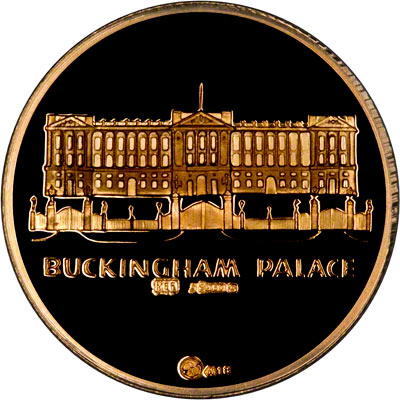 Buckingham Palace Reverse 18ct medallion