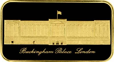 Obverse of 1972 Buckingham Palace Gold Ingot