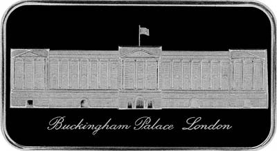 Obverse of 1972 Buckingham Palace Silver Ingot