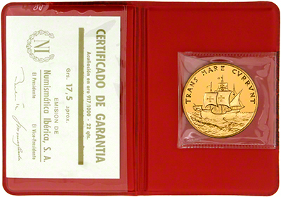 Christopher Columbus Medallion in Presentation Pouch
