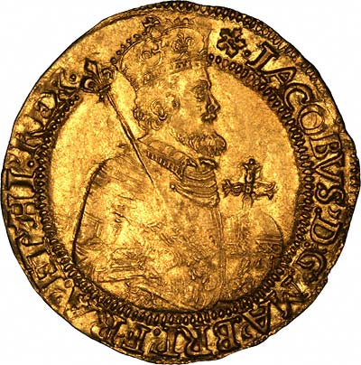 Fifth Bust of James I on Obverse of Gold Unite