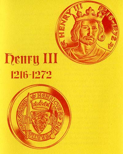 Front Cover of Henry III Information Sheet