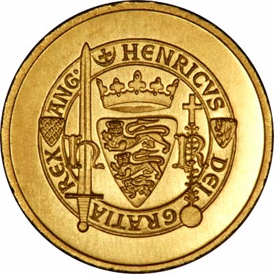 Reverse of Henry III Kings and Queens Miniature Gold Medal by John Pinches