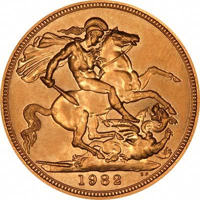 Reverse of 1982 Half Sovereign as Listed by Lifesaver9990