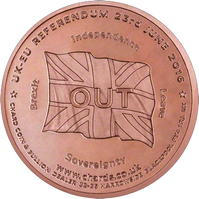 Click here to view our 2016 In Out UK EU Referendum medallion