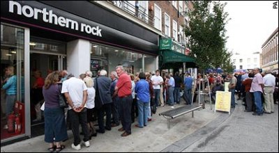 Queues Outside Northern Rock