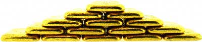 Stack of Rothschild Gold Bars